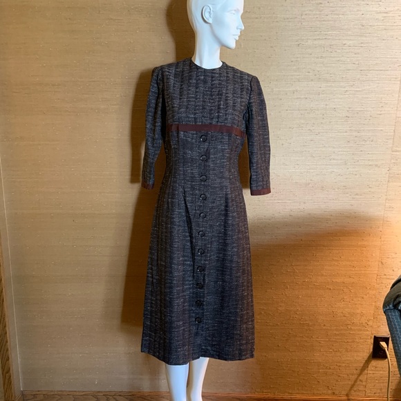 Vintage 1950s George Hess wiggle dress - Picture 2 of 14